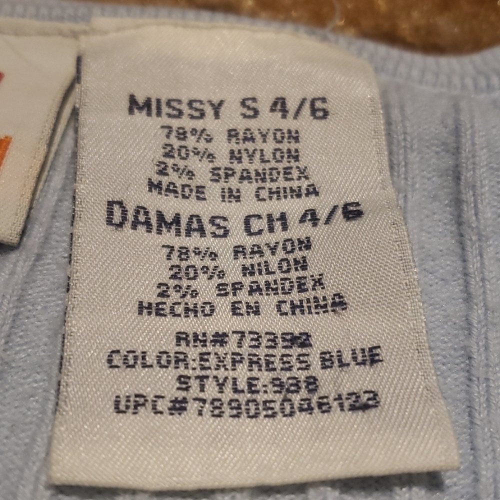 Baby Blue Ribbed Henley - Picture 4 of 8